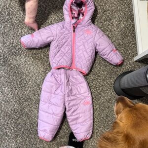 The North Face Kids Pink Snowsuit